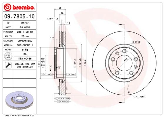 Breco BS 8353 - Əyləc Diski furqanavto.az