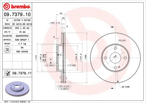 Breco BS 8319 - Əyləc Diski furqanavto.az