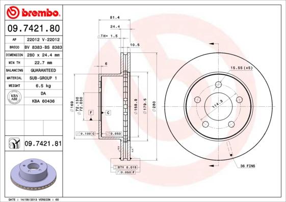 Breco BS 8383 - Əyləc Diski furqanavto.az