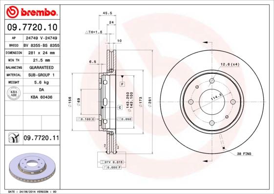 Breco BS 8335 - Əyləc Diski furqanavto.az