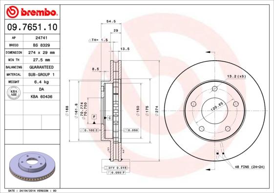 Breco BS 8329 - Əyləc Diski furqanavto.az