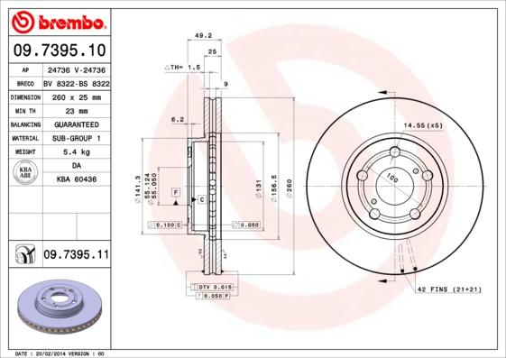 Breco BS 8322 - Əyləc Diski furqanavto.az