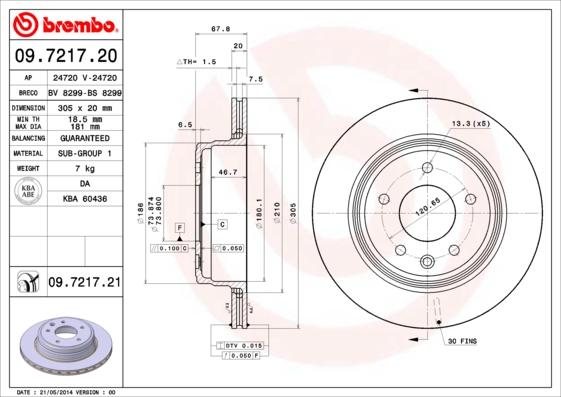 Breco BS 8299 - Əyləc Diski furqanavto.az