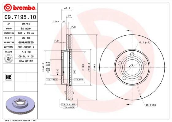 Breco BS 8294 - Əyləc Diski furqanavto.az