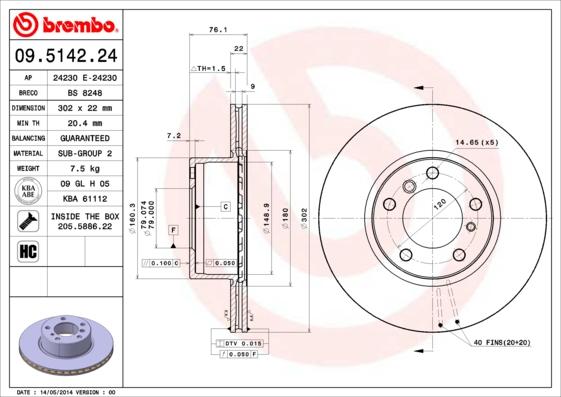 Breco BS 8248 - Əyləc Diski furqanavto.az