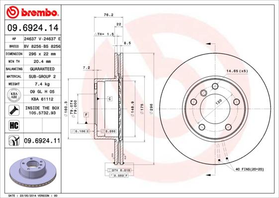 Breco BS 8256 - Əyləc Diski furqanavto.az