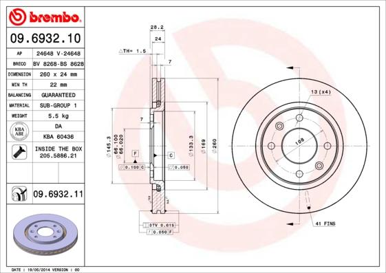 Breco BS 8268 - Əyləc Diski furqanavto.az