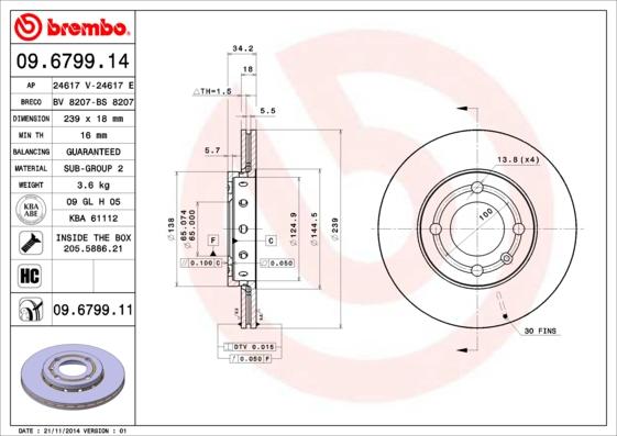 Breco BV 8207 - Əyləc Diski furqanavto.az