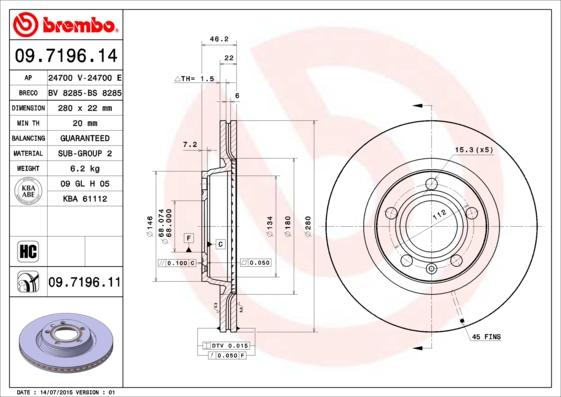 Breco BV 8285 - Əyləc Diski furqanavto.az