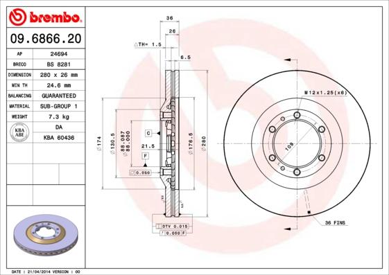 Breco BS 8281 - Əyləc Diski furqanavto.az