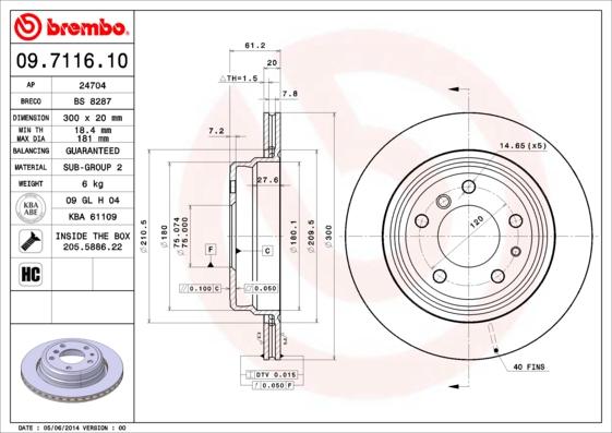 Breco BS 8287 - Əyləc Diski furqanavto.az