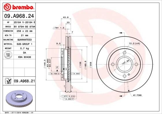 Breco BV 8794 - Əyləc Diski furqanavto.az