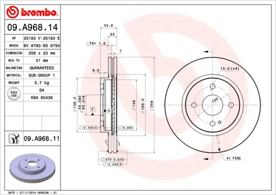 Breco BS 8793 - Əyləc Diski furqanavto.az