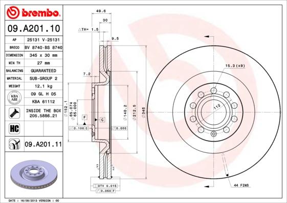 Breco BS 8740 - Əyləc Diski furqanavto.az