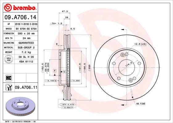 Breco BS 8764 - Əyləc Diski furqanavto.az