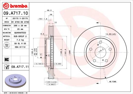 Breco BS 8780 - Əyləc Diski furqanavto.az