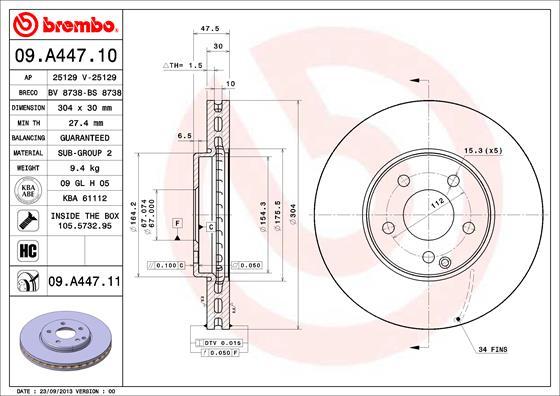 Breco BS 8738 - Əyləc Diski furqanavto.az