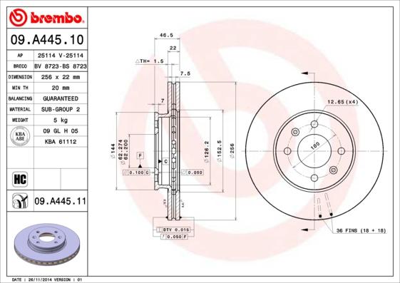 Breco BS 8723 - Əyləc Diski furqanavto.az