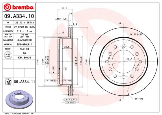 Breco BS 8722 - Əyləc Diski furqanavto.az