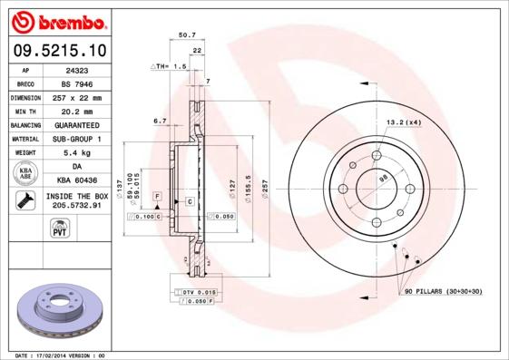 Breco BS 7946 - Əyləc Diski furqanavto.az