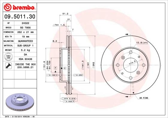 Breco BS 7956 - Əyləc Diski furqanavto.az