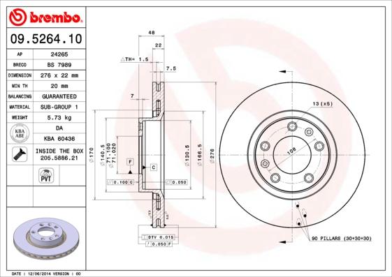 Breco BS 7989 - Əyləc Diski furqanavto.az