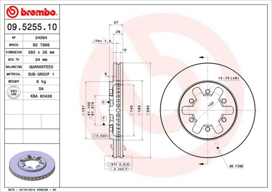 Breco BS 7988 - Əyləc Diski furqanavto.az