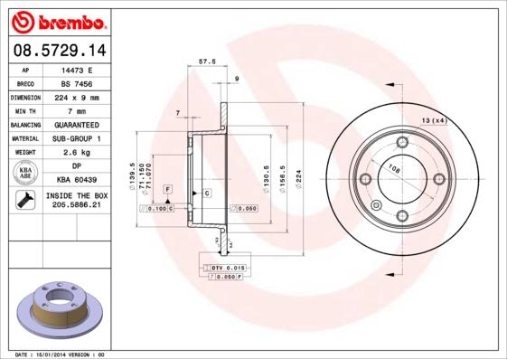 Breco BS 7456 - Əyləc Diski furqanavto.az