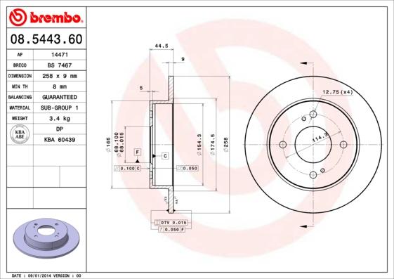 Breco BS 7467 - Əyləc Diski furqanavto.az