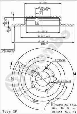 Breco BS 7403 - Əyləc Diski furqanavto.az