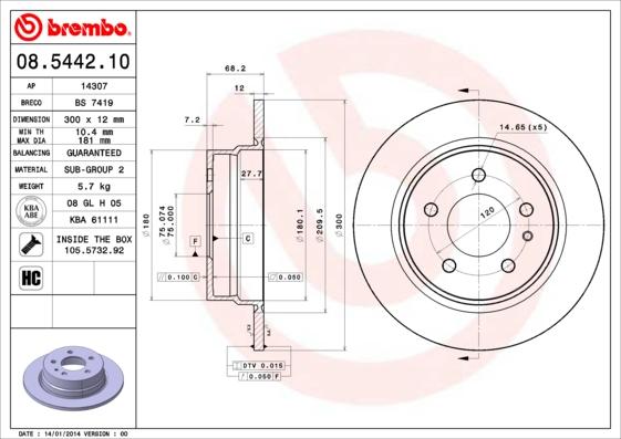 Breco BS 7419 - Əyləc Diski furqanavto.az