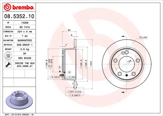 Breco BS 7410 - Əyləc Diski furqanavto.az