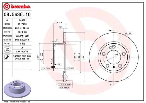 Breco BS 7439 - Əyləc Diski furqanavto.az