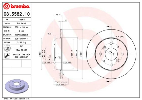 Breco BS 7435 - Əyləc Diski furqanavto.az