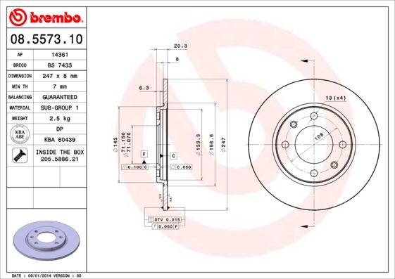 Breco BS 7433 - Əyləc Diski furqanavto.az