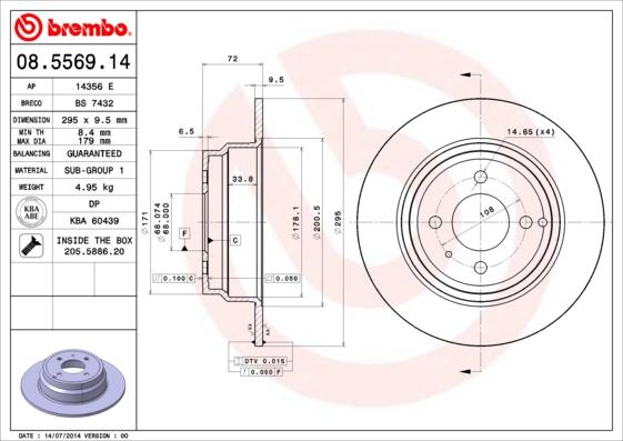 Breco BS 7432 - Əyləc Diski furqanavto.az