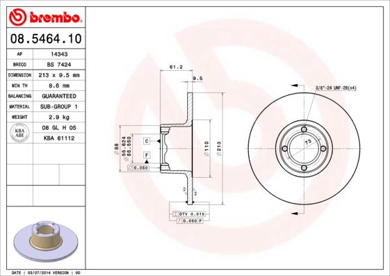 Breco BS 7424 - Əyləc Diski furqanavto.az