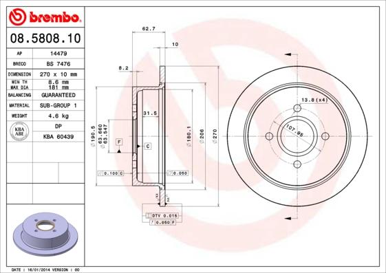 Breco BS 7476 - Əyləc Diski furqanavto.az