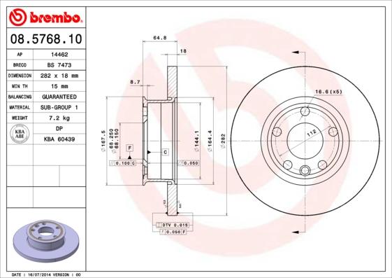 Breco BS 7473 - Əyləc Diski furqanavto.az