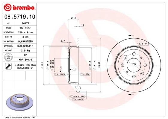 Breco BS 7477 - Əyləc Diski furqanavto.az