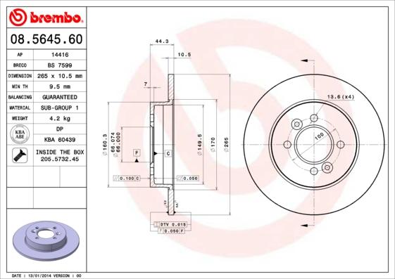 Breco BS 7599 - Əyləc Diski furqanavto.az