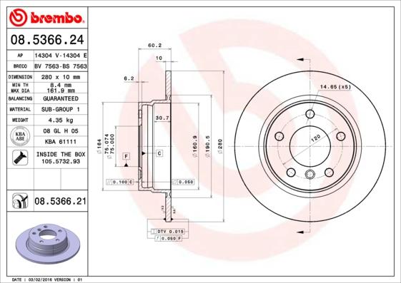 Breco BS 7563 - Əyləc Diski furqanavto.az