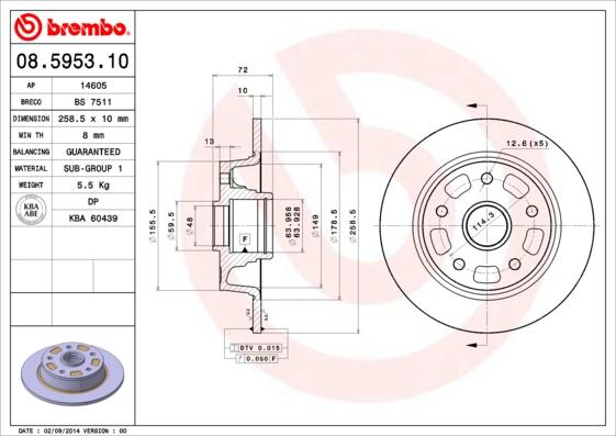 Breco BS 7511 - Əyləc Diski furqanavto.az