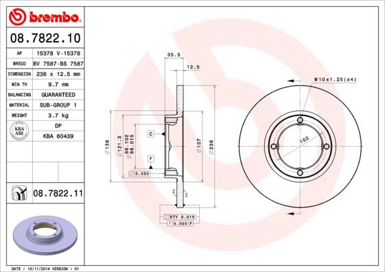 Breco BS 7587 - Əyləc Diski furqanavto.az