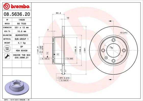 Breco BS 7535 - Əyləc Diski furqanavto.az