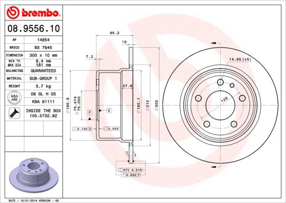 Breco BS 7645 - Əyləc Diski furqanavto.az