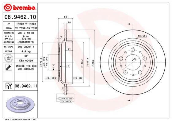 Breco BS 7657 - Əyləc Diski furqanavto.az