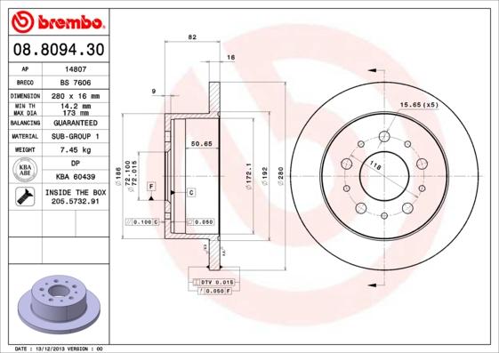 Breco BS 7606 - Əyləc Diski furqanavto.az