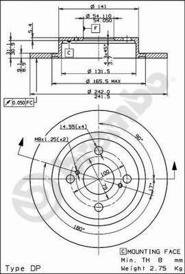 Breco BS 7613 - Əyləc Diski furqanavto.az