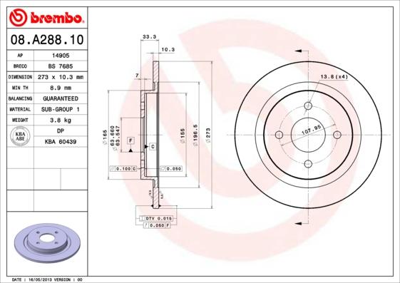 Breco BS 7685 - Əyləc Diski furqanavto.az